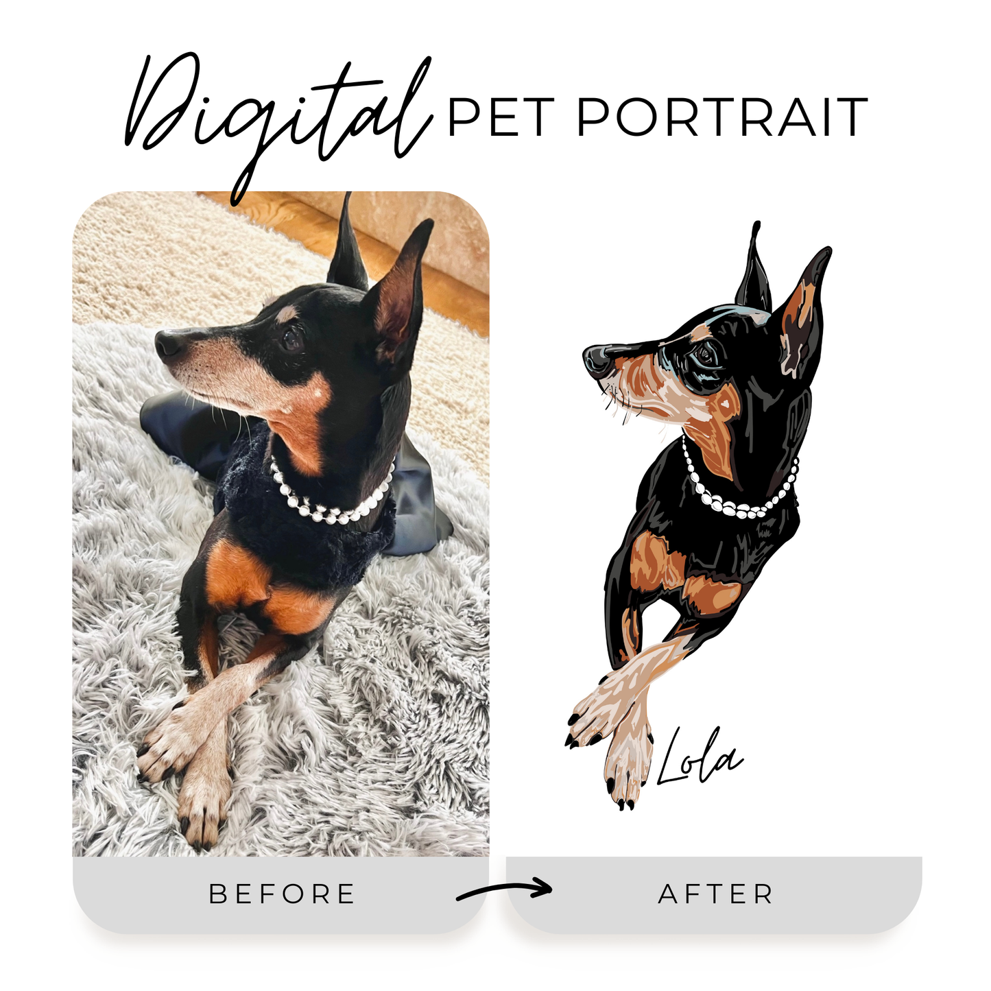 Digital Pet Portrait