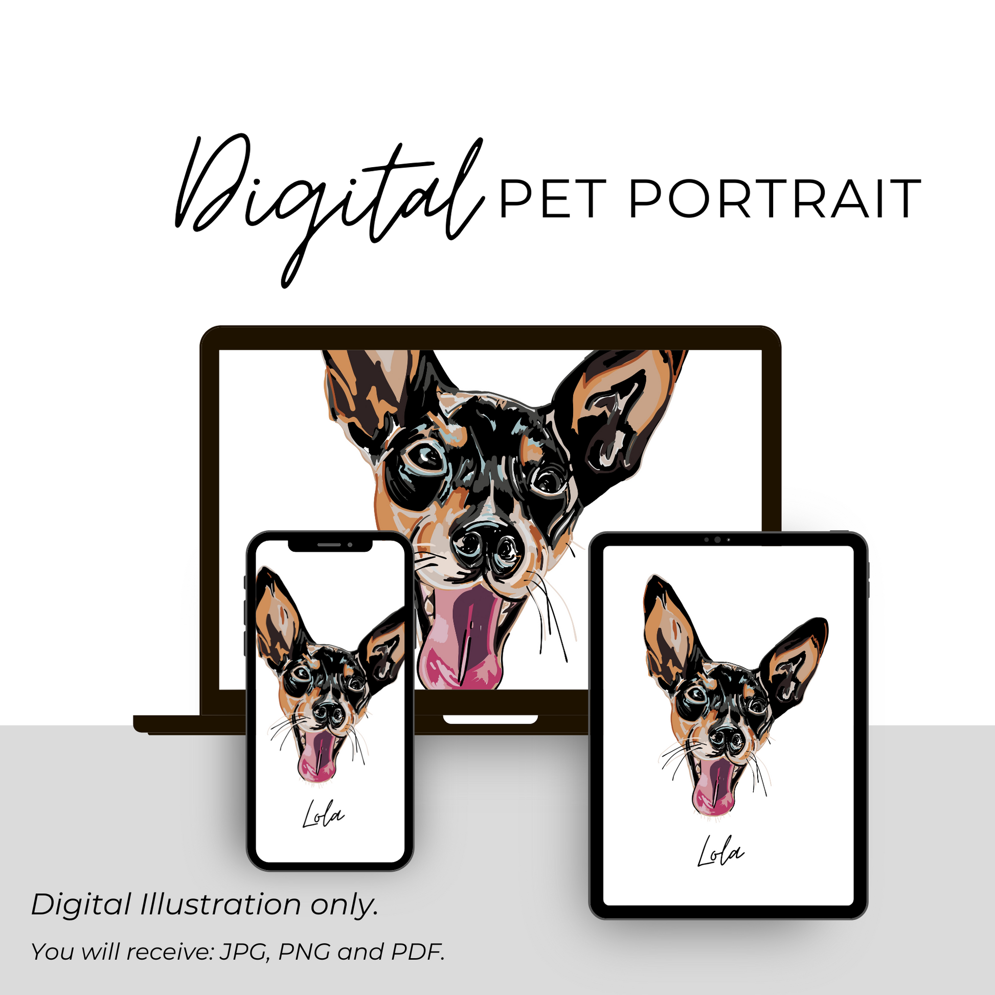 Digital Pet Portrait | Art by Tisserat – TISSERAT Digital Pet Portrait | Art by Tisserat – TISSERAT