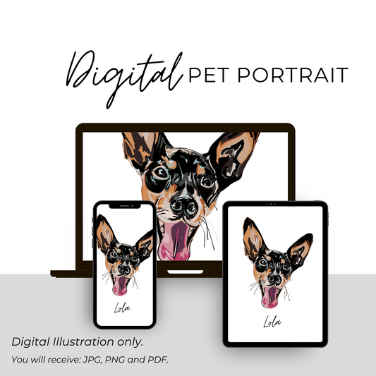 Digital Pet Portrait